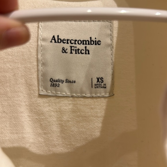 Abercrombie & Fitch Off-White Denim Shirt Jacket - Size XS - Picture 3 of 4